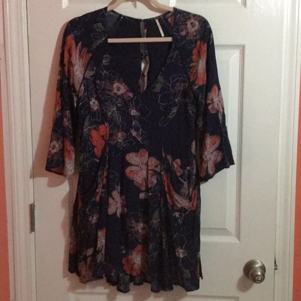 free people mini flowy dress